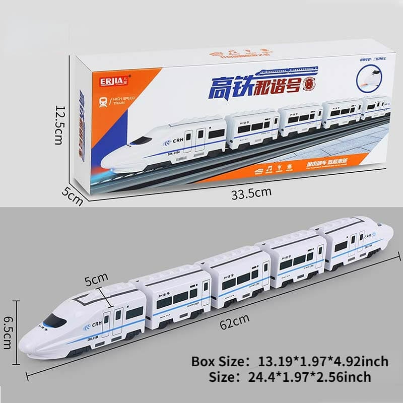 Toy train set high speed | Interactive train simulation, imaginative play | Compatible with many track systems, educational toy