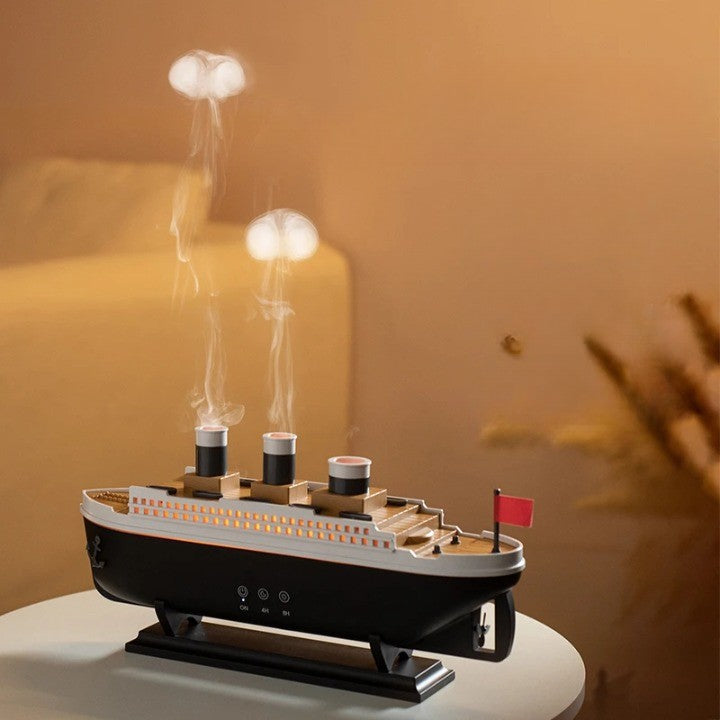 Luftbefeuchter mit Aromatherapie | 1-Liter-Tank, Fernbedienung, LED-Nachtlicht und feiner Nebel für Räume bis 20 m²