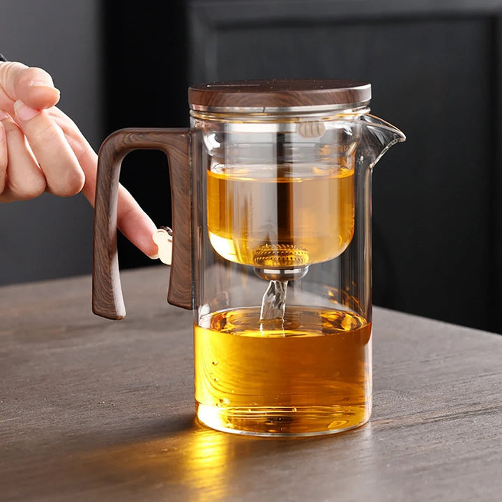 Heat-resistant glass teapot with filter | For loose leaves &amp; tea bags | Clear view of the color | For everyday use &amp; guests