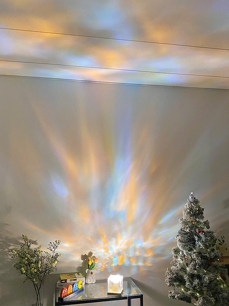 LED Cube | Stimmungsvolle RGB-Beleuchtung | Entspannendes Wasserwellendesign