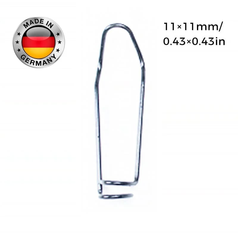 Zaun- &amp; Rohrverbinder Clips aus verzinktem Eisen | Für Gewächshaus, Zaun, Rankhilfe &amp; Spalier | Korrosionsschutz | 11/16/20 mm
