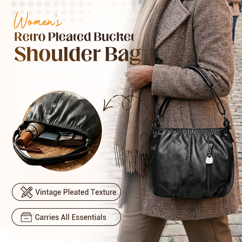 Damen Umhängetasche | Elegante Schultertasche aus PU mit Reißverschlussfächern