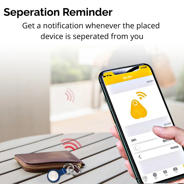 Bluetooth Haustier Tracker | Kabelloser Tierfinder mit App, Trennungsalarm, Tonsignal und Standortanzeige für Hunde und Katzen