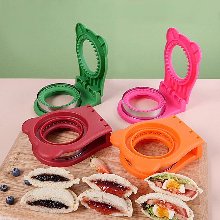 Sandwich Ausstecher &amp; Versiegler | Macht gefüllte Taschen-Sandwiches in Sekunden | BPA-freier Kunststoff | Für Lunchbox &amp; Snacks