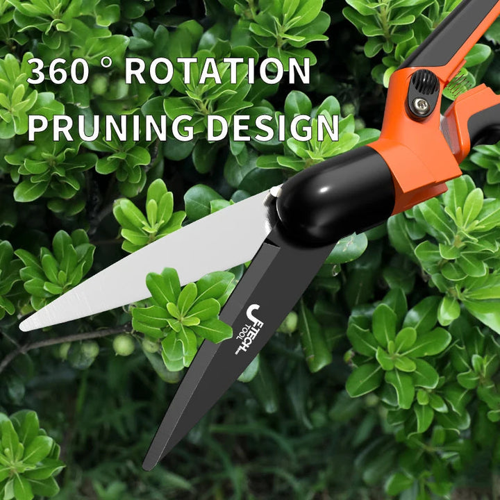 Gartenschere mit 360° Drehgriff | SK5 Kohlenstoffstahlklinge für saubere Schnitte | Ergonomisch, rutschfest | Für Rosen, Sträucher &amp; Bonsai