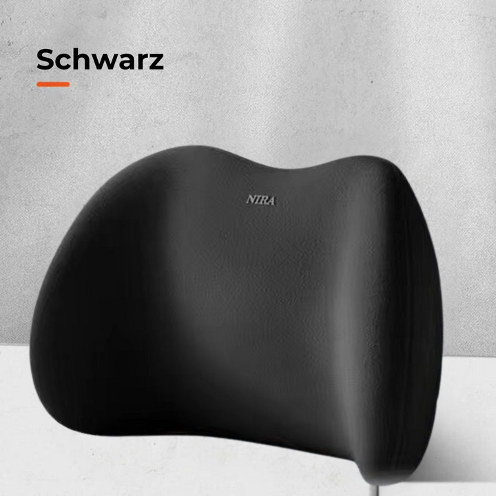 Neck &amp; lumbar pillow for car | ergonomic cervical spine &amp; back support | memory foam, adjustable &amp; easy to install