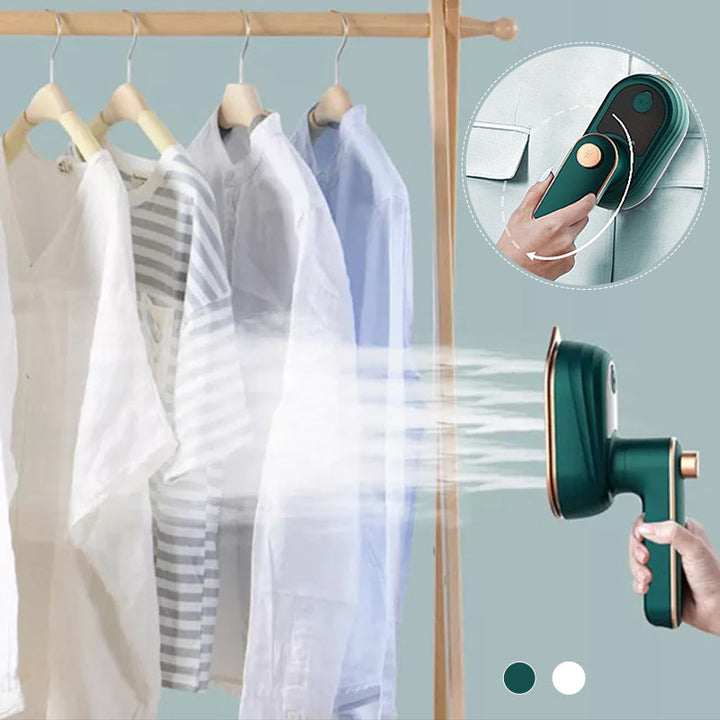 Kannettava höyrysilitysrauta 2-in-1 märkä/kuiva | 30 s lämmitysaika, 50 ml säiliö | Kolmionmuotoinen kärki kauluksille &amp; napinlävistäjille