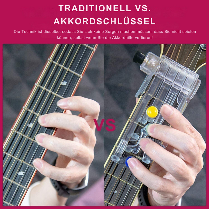 Gitarren-Lernhilfe StringLeitfaden™ | Tragbar &amp; kompakt | Akkorde schneller lernen, ideal für Anfänger &amp; unterwegs