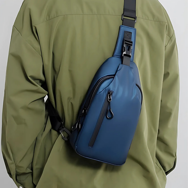 Táskás lopásgátló crossbody táska rejtett cipzárokkal és vízlepergető anyagból | 6+ rekesz útlevél/telefon számára | Biztonságos és kompakt