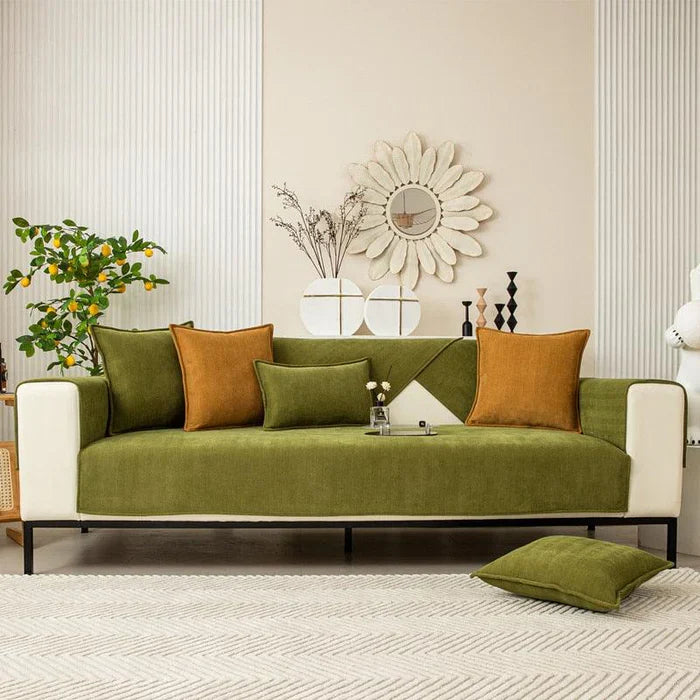 Non-slip fleece comfort cover 120 × 150 cm | Warm, soft &amp; skin-friendly | For sofa, car &amp; office, machine washable