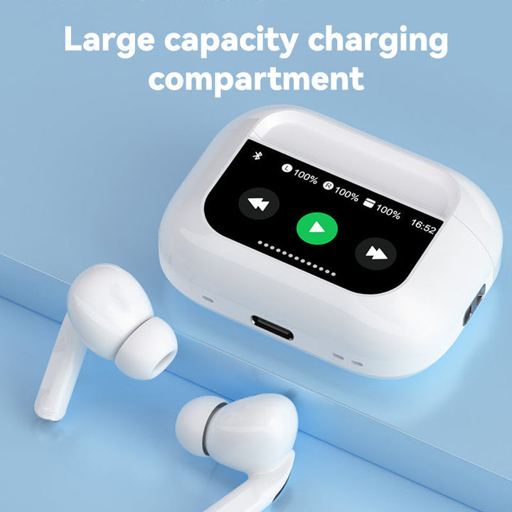 Bluetooth Kopfhörer | In-Ear Kopfhörer mit 2-Zoll-Touchscreen, ENC-Geräuschreduzierung, Bluetooth 5.3 und 32 Std. Akkulaufzeit