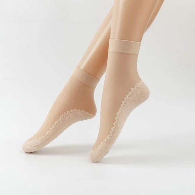 5+5 Gratis | Damen Anti-Rutsch Socken | Atmungsaktiv &amp; Verstärkte Zehen | Unsichtbare No-Show Passform für Sommer