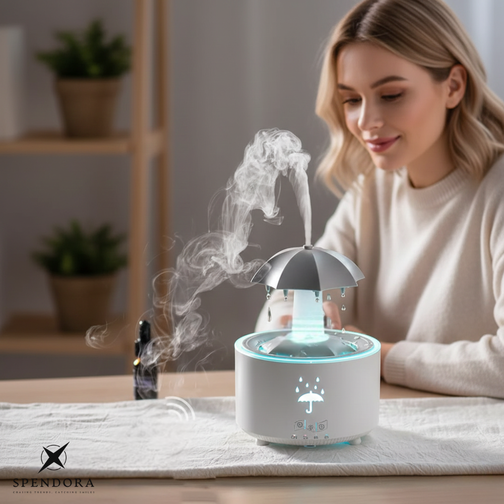 Aroma Diffuser | Ultraschall-Luftbefeuchter mit 300-ml-Wassertank, LED-Beleuchtung und automatischer Abschaltung