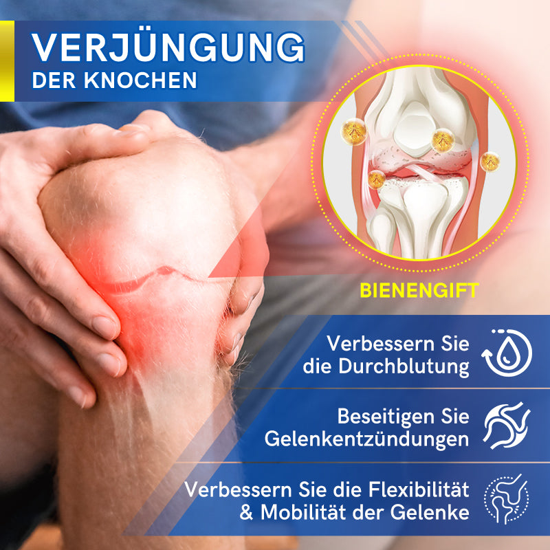 Wärmende Massagecreme mit Bienengift-Extrakt | Für Gelenke &amp; Muskeln nach Belastung | Schnell einziehend, pflegend | Für Alltag &amp; Sport