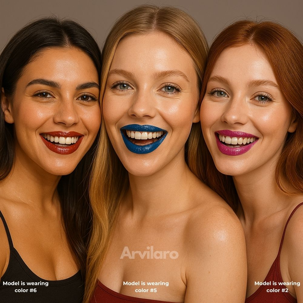 Flüssiger Lippenstift mit Spiegelglanz | Intensives Lippen-Make-up im 1+1 Set
