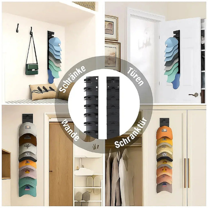Cap Organizer Wandhalter für bis zu 10 Caps
