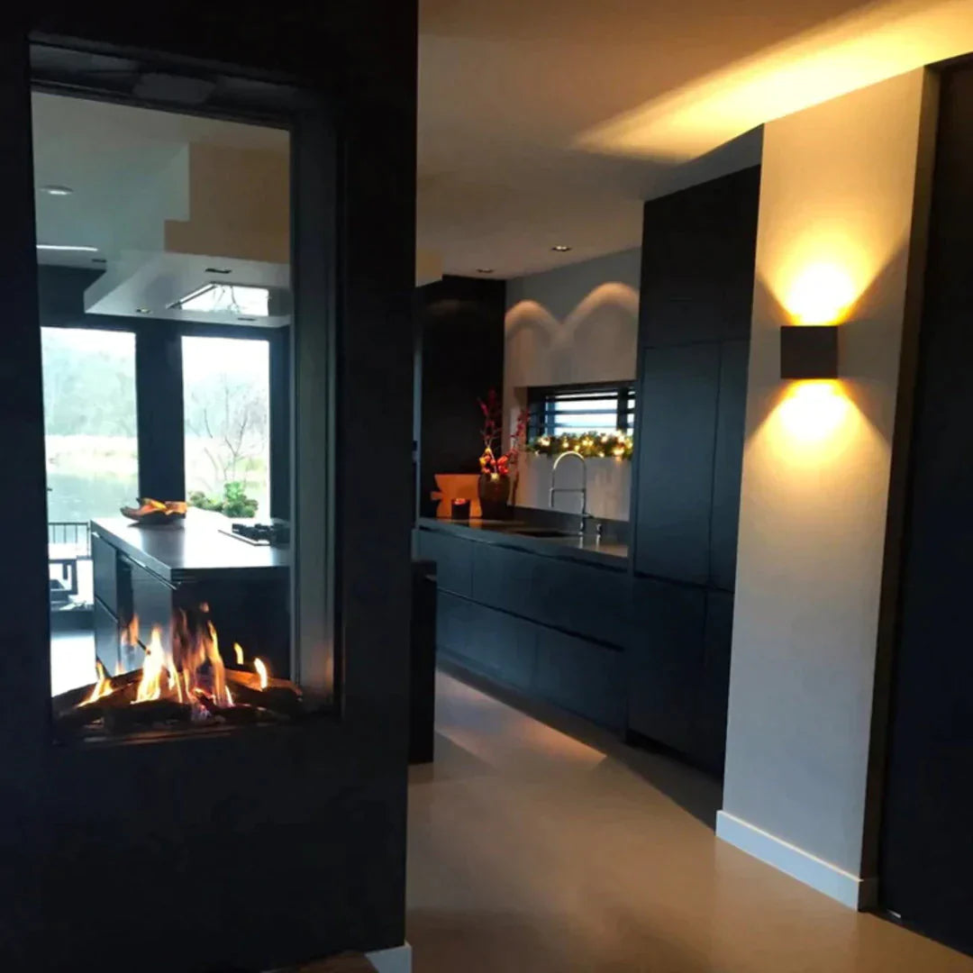 HelleNacht™ Lampada da parete LED premium | Impermeabile IP65 | Sensore di movimento | Luce calda up &amp; down