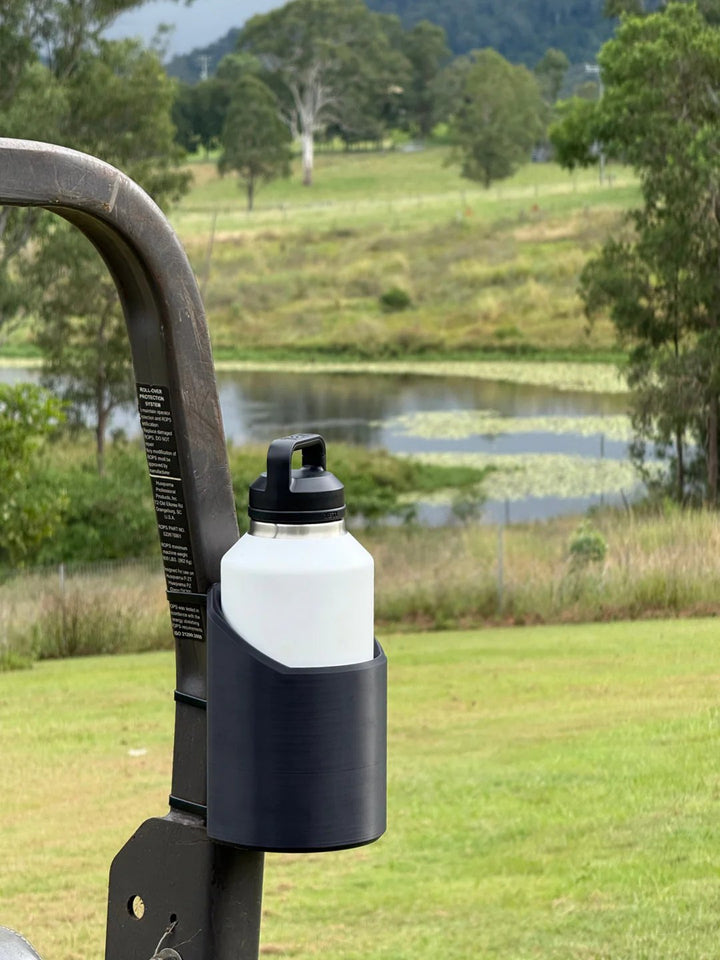 Magnetic bottle holder | Strong grip &amp; noise-free storage | 3D printed &amp; UV resistant | For workshop, car &amp; gym