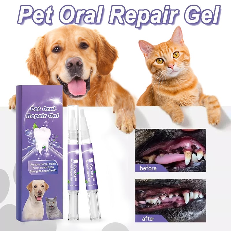 Zahnpflege-Gel für Hunde &amp; Katzen | sanfte Plaque-Reinigung &amp; frischer Atem | gegen Zahnstein, schonend fürs Zahnfleisch