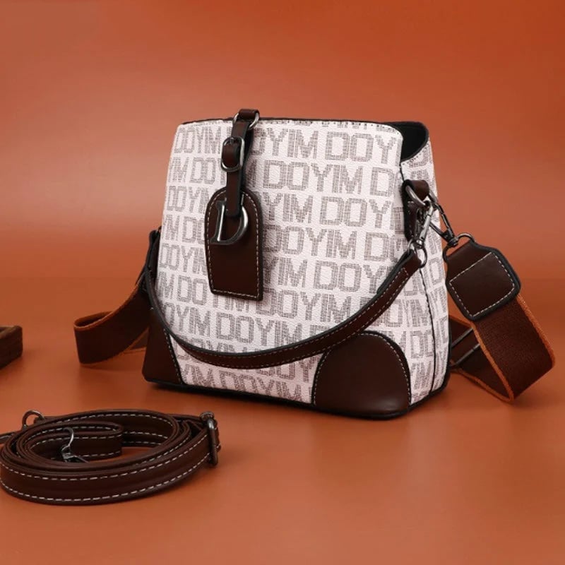 Sac épaule femme rétro en PU 21×19×12 cm | Plusieurs compartiments &amp; fermeture magnétique | Bandoulières réglables, plusieurs couleurs