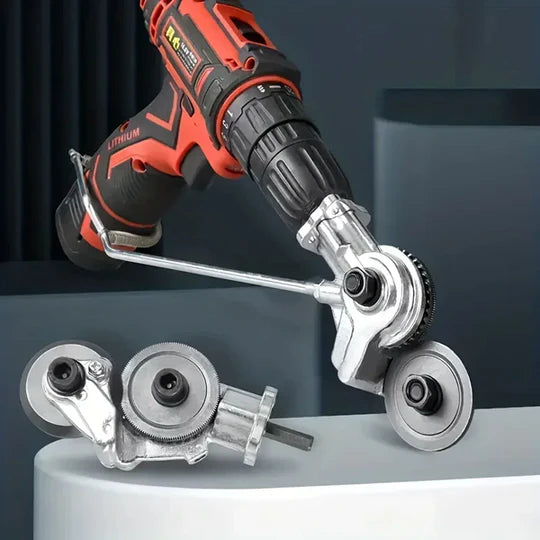 Tagliabanda per trapano per metallo fino a 0,8 mm – BladeXcel | Montaggio senza attrezzi | Taglio multidirezionale ad ogni angolo
