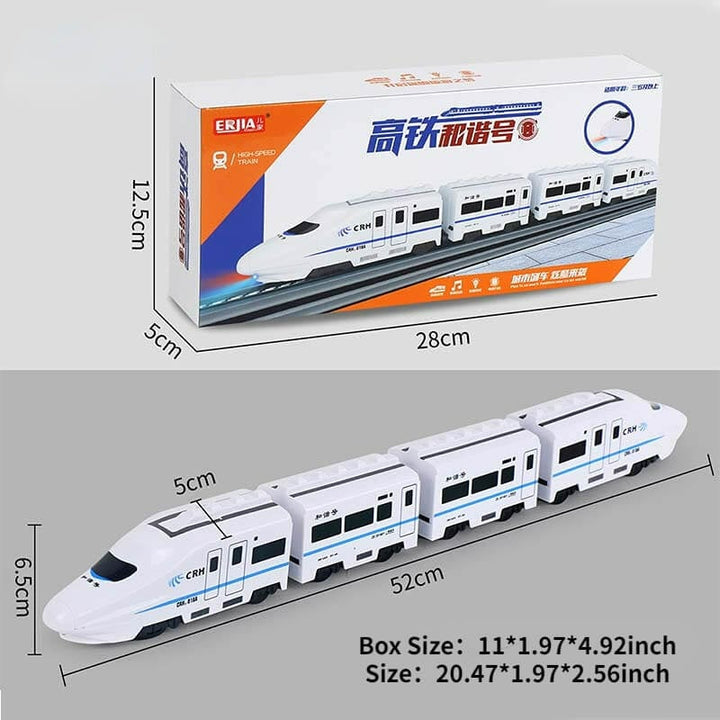 Toy train set high speed | Interactive train simulation, imaginative play | Compatible with many track systems, educational toy
