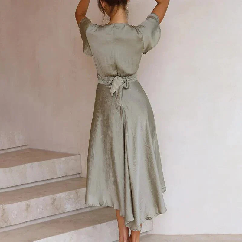 Damen Vintage-Kleid Phailin | Fließender Schnitt &amp; elegante Silhouette | Sommerlich, feminin &amp; figurbetont