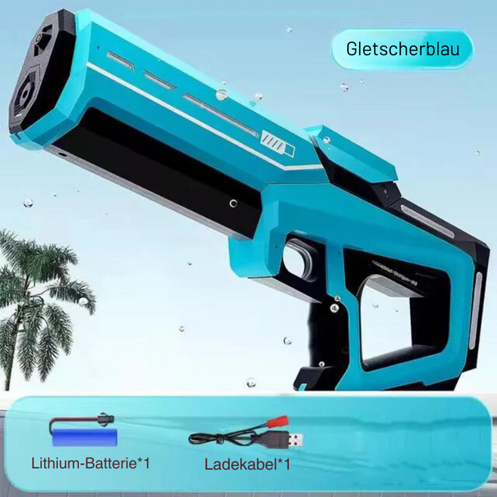 Electric Water Gun 1 L Tank | Automatic Spraying Without Pumping | 8–10 m Range | Battery, 43 cm, ABS