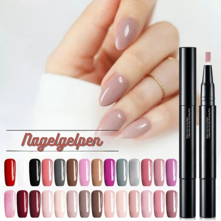 Gel Nail Art Pen Set | Precise Lines &amp; Details | Highly Pigmented, Fast Drying | 28 Colors for Creative Designs