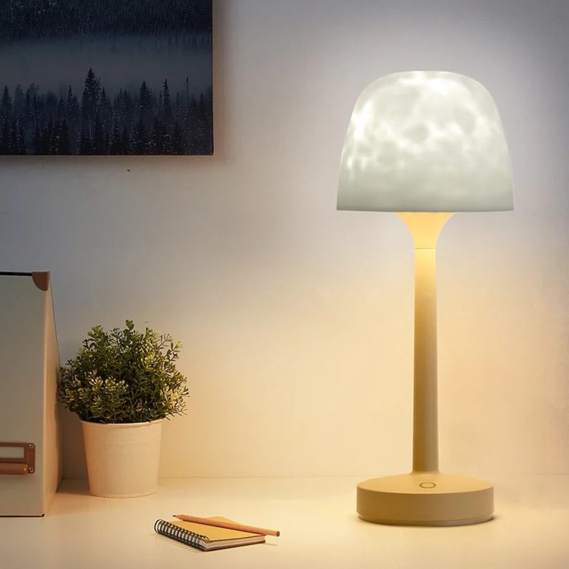LED Atmosphärenlampe | 16 Farben &amp; Fernbedienung | Drehlicht mit USB &amp; Akku | SphäreGlühen