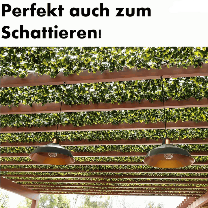 Ausziehbarer Weidenzaun mit Kunsthecke | Sichtschutz für Garten &amp; Terrasse | Natürliche Privatsphäre ohne Pflegeaufwand