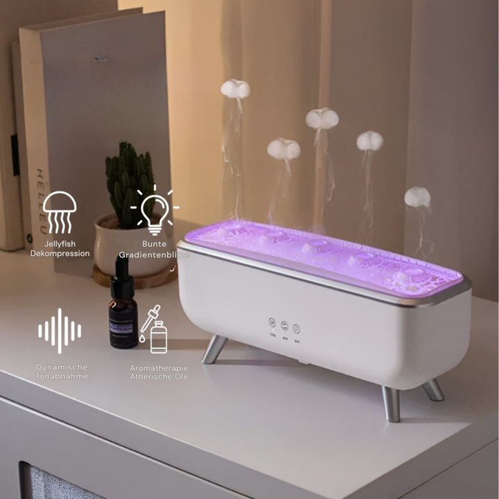 Aroma Diffuser | Ultraschall-Luftbefeuchter mit Quallen-Nebeleffekt, zwei Modi und 300-ml-Wassertank