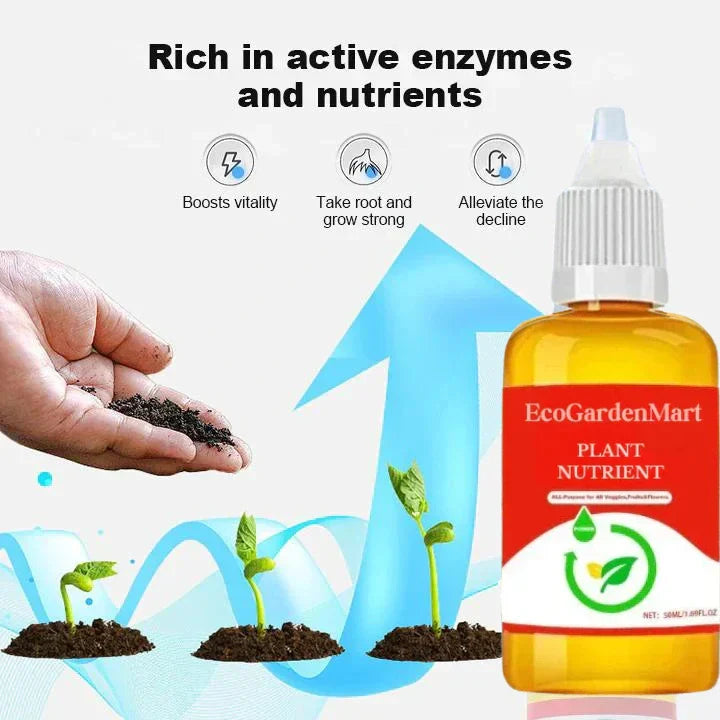 Natürlicher Pflanzen-Wachstumsbooster | Enzyme &amp; Pflanzenextrakte für Wurzeln &amp; Blattgrün | für Zimmerpflanzen, Gemüse &amp; Blumen
