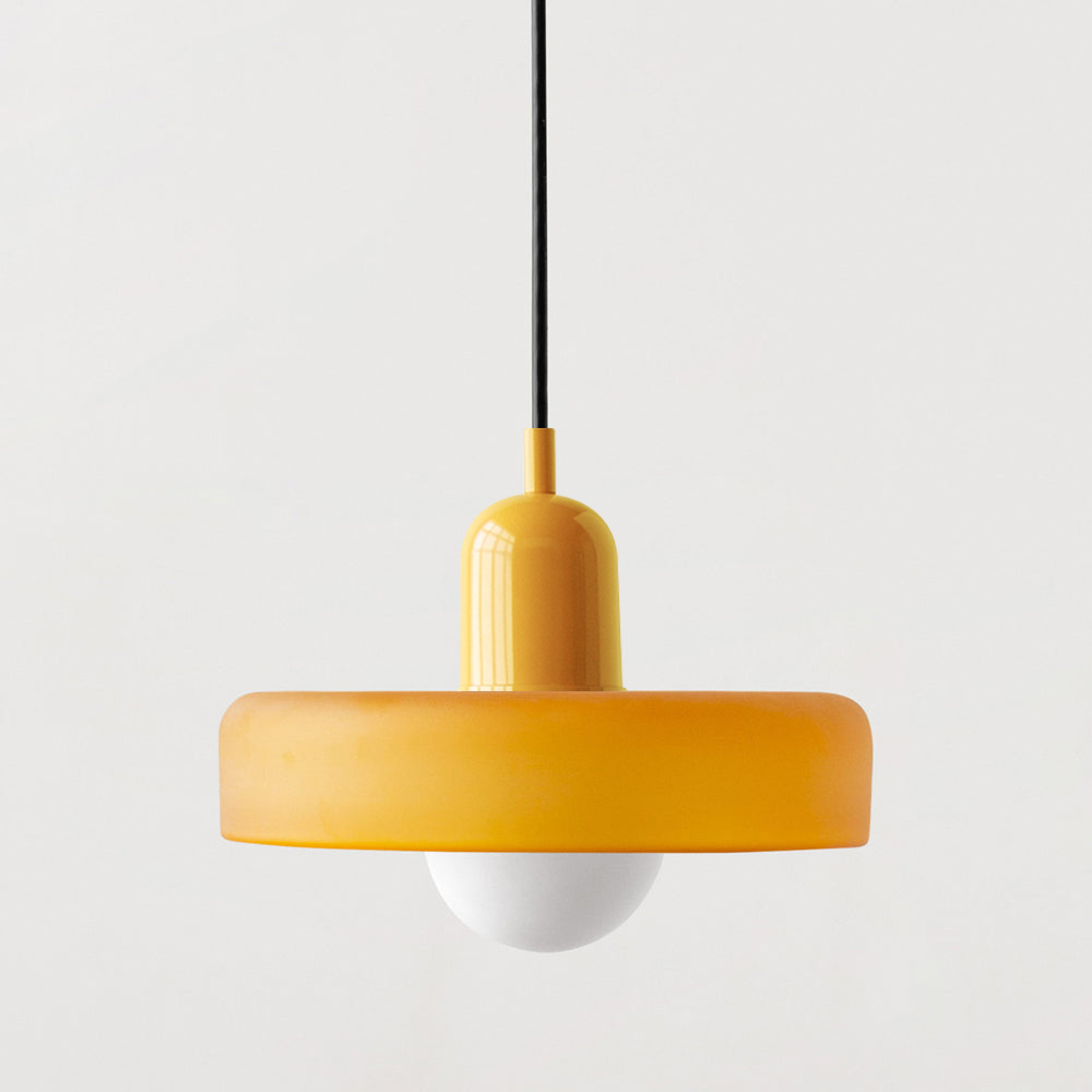 Suspension en métal et verre avec effet vitrail | Ø25/Ø35 cm, douille G9 | Suspension réglable | Aspect cristal