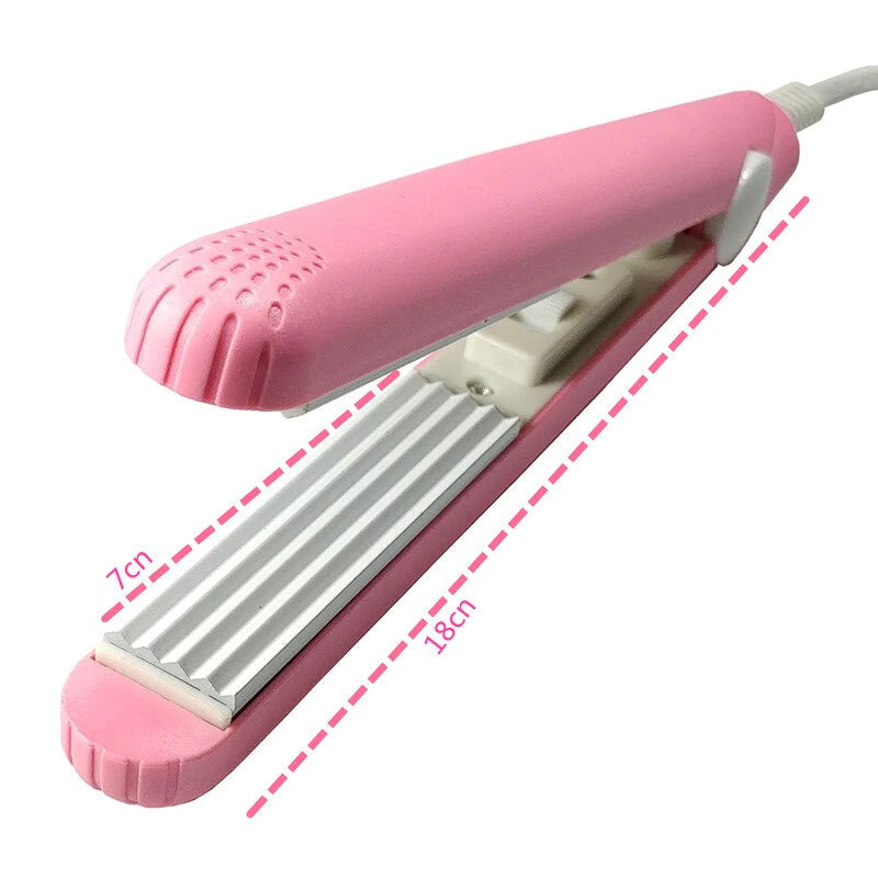 Mini Keramik Lockenstab 2-in-1 | 30 Sek. Aufheizen | Konstante 190°C Haarschutz | Turmalinplatten | Reiseformat EU