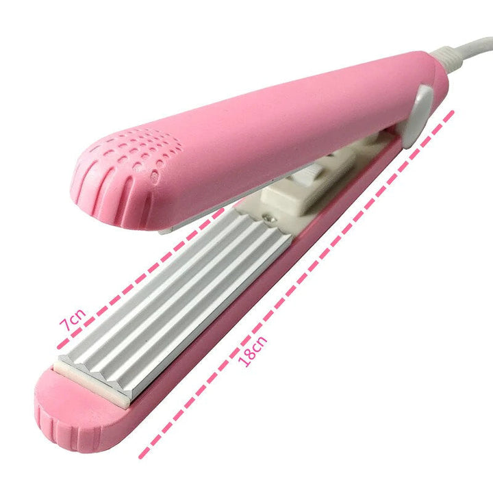 Mini Keramik Lockenstab 2-in-1 | 30 Sek. Aufheizen | Konstante 190°C Haarschutz | Turmalinplatten | Reiseformat EU