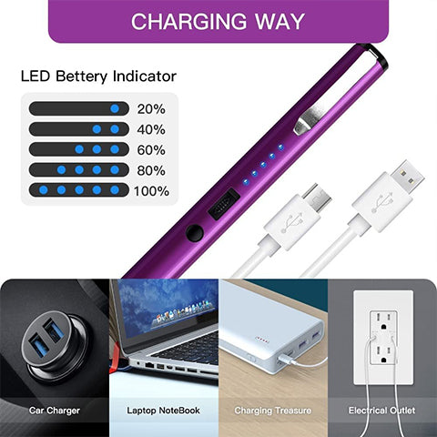 Kompakti hätävirtalähde LED-valolla | USB-ladattava, kevyt &amp; ihanteellinen matkalle
