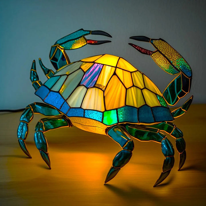 Tierlampe im Buntglas-Stil | 23 Tiermotive | Warmes Stimmungslicht | Deko-Tischlampe für Zuhause