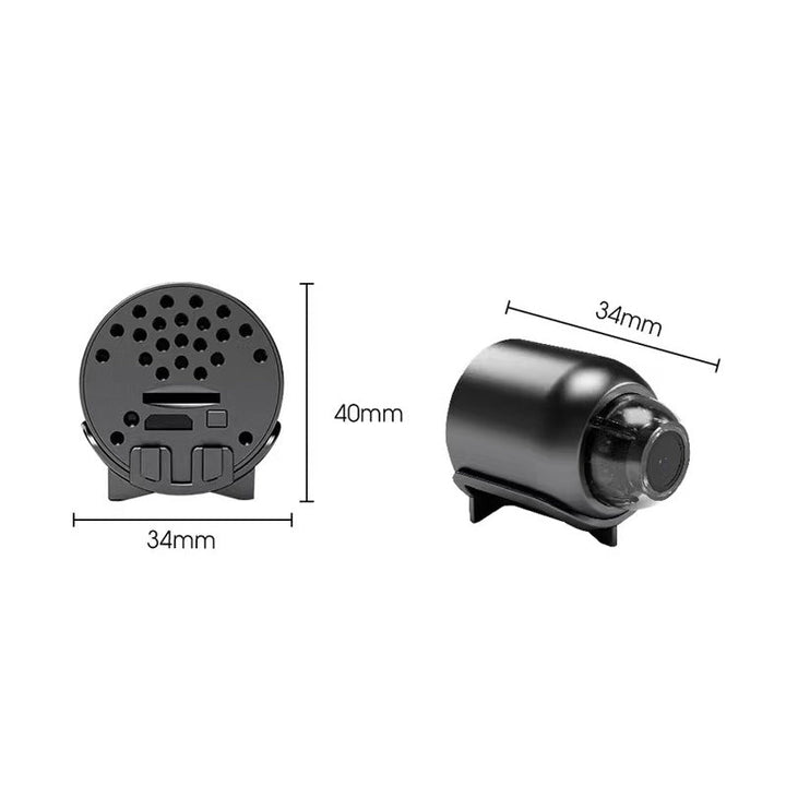 Mini WLAN sisäkamera 1080p yökuvauksella | Liikkeentunnistus ja push-ilmoitukset | Sovelluksen livekuva äänen kanssa | microSD 64 GB mukana