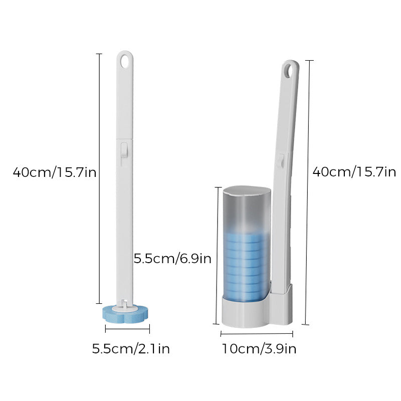 Antibacterial Disposable Toilet Brush | Hygienic Cleaning &amp; Fresh Scent | Easy Use for a Clean Bathroom