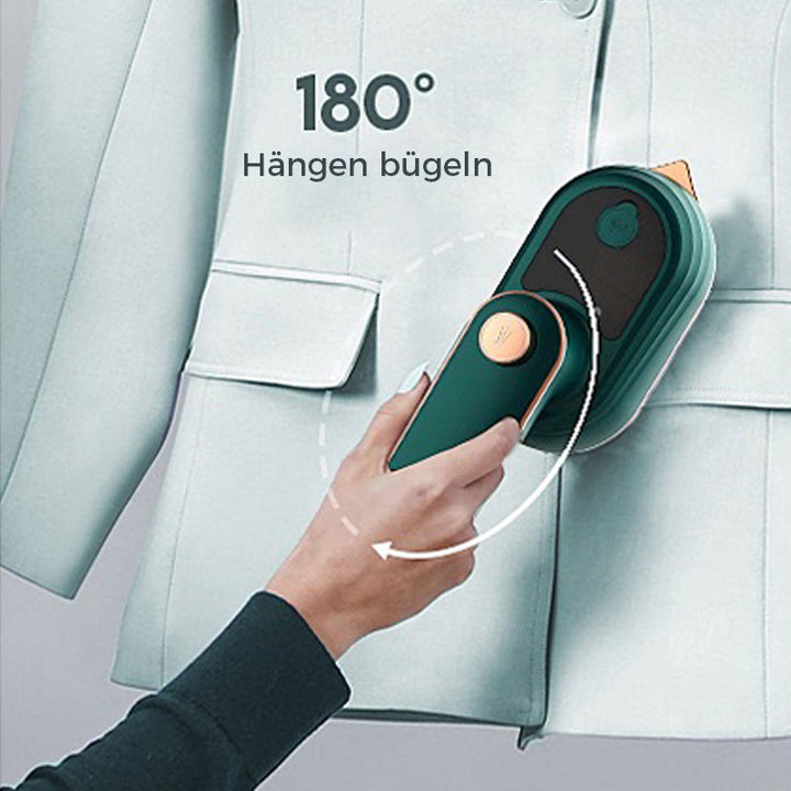 Kannettava höyrysilitysrauta 2-in-1 märkä/kuiva | 30 s lämmitysaika, 50 ml säiliö | Kolmionmuotoinen kärki kauluksille &amp; napinlävistäjille