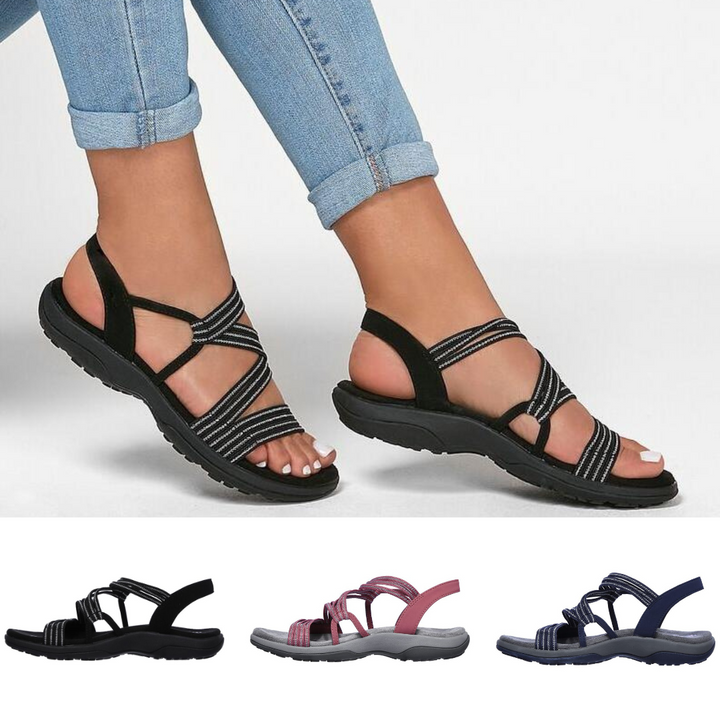 Damen Komfort-Sandalen mit rutschfester Sohle | Ergonomisch &amp; bequem für Sommer | Kathrin Sandalen