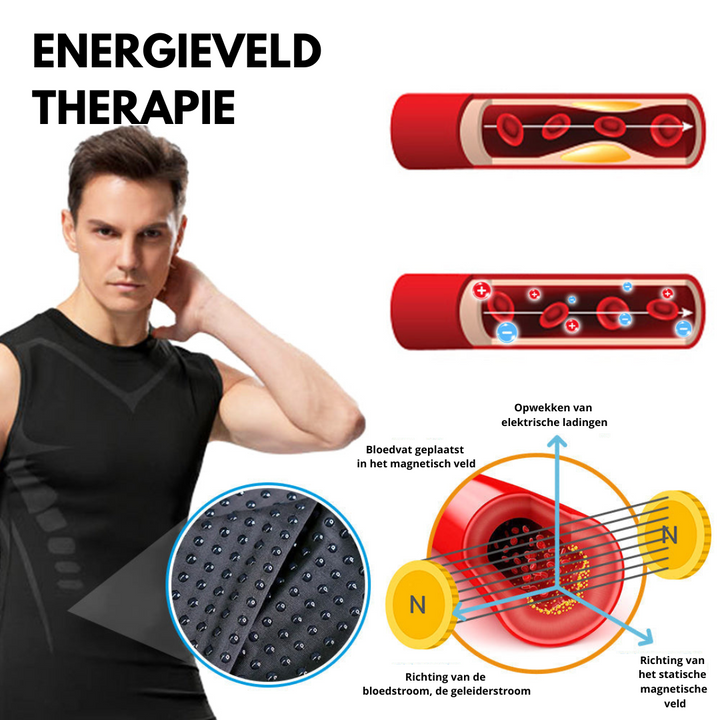 T-shirt correcteur de posture pour hommes | Design compressif de soutien pour dos &amp; épaules | Discret sous les vêtements, confortable au quotidien