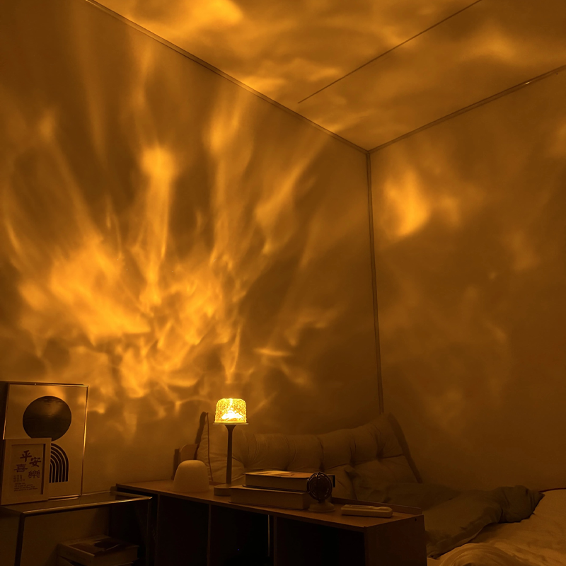 LED Atmosphärenlampe | 16 Farben &amp; Fernbedienung | Drehlicht mit USB &amp; Akku | SphäreGlühen