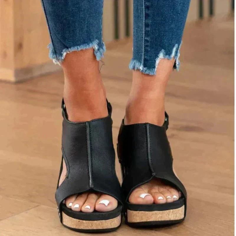 Orthopedic Leather Sandals for Extra Support