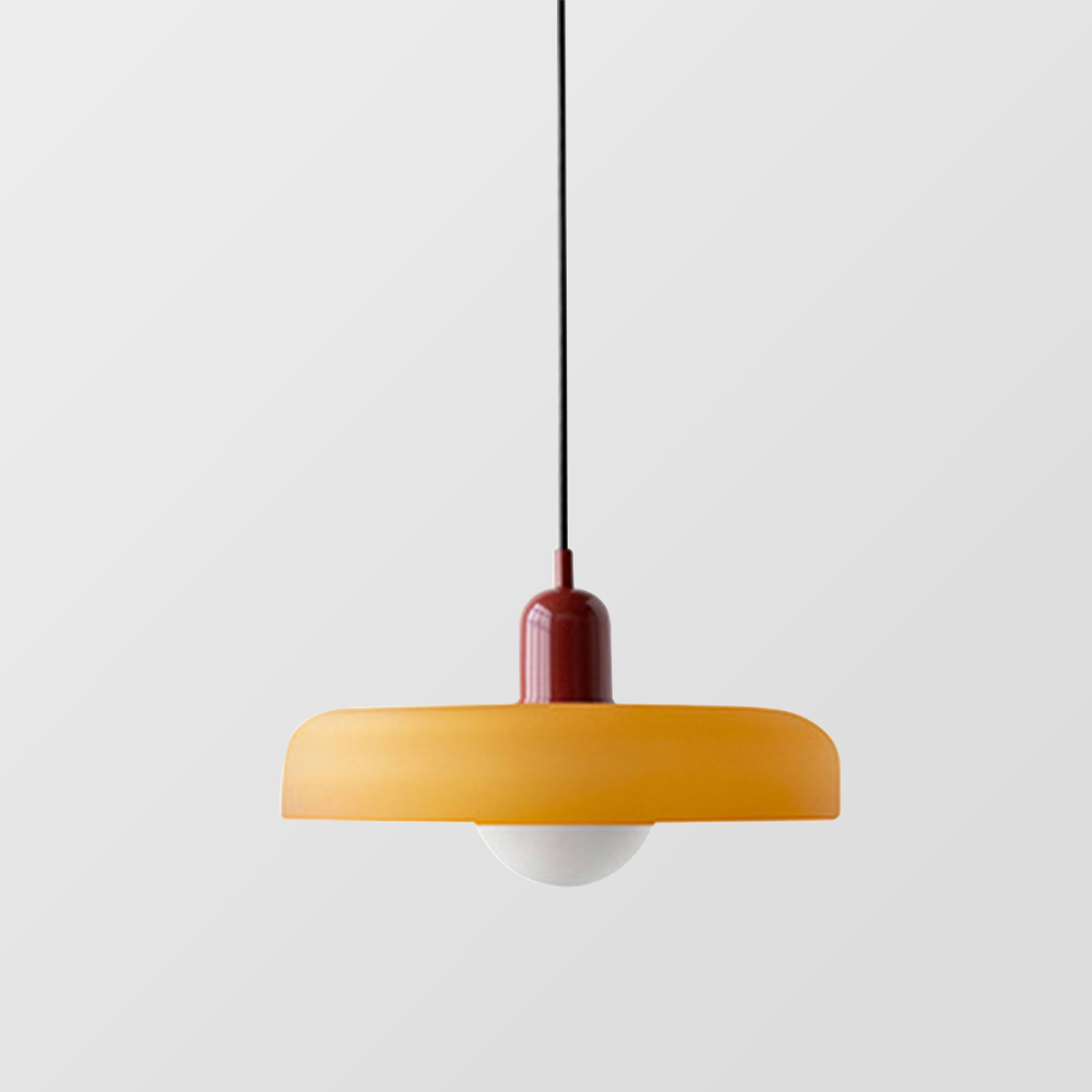 Suspension en métal et verre avec effet vitrail | Ø25/Ø35 cm, douille G9 | Suspension réglable | Aspect cristal