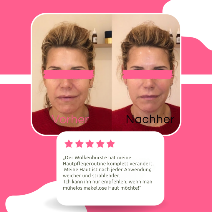 Ultrasanfter Peeling-Badeschwamm | Ohne Peeling &amp; Duschgel nutzbar | Für glattere, frischere Haut | Ideal bei empfindlicher Haut