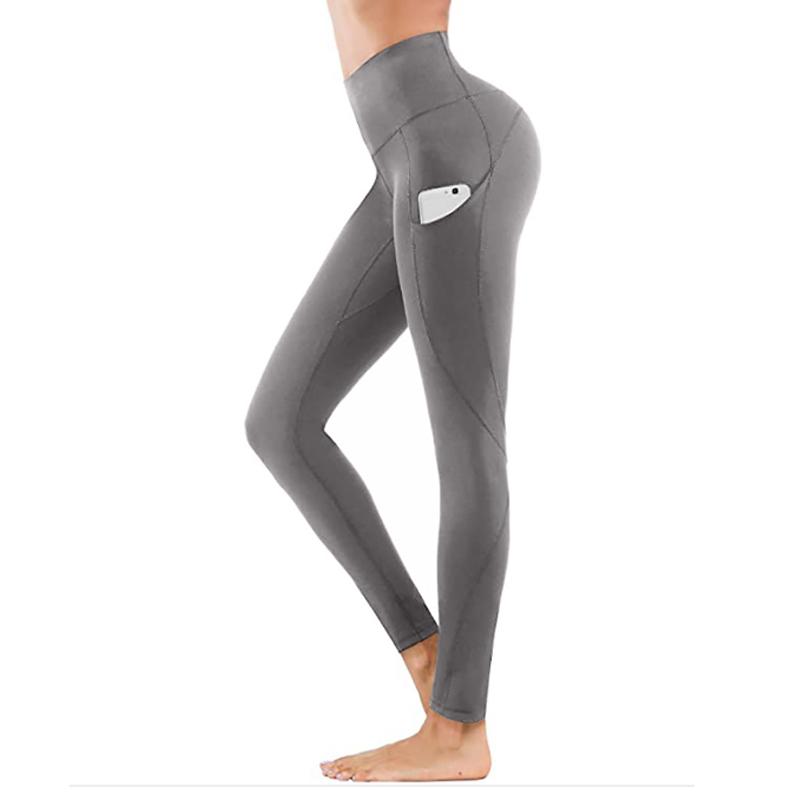 Leggings mit hoher Taille | Damen Sportleggings mit Taschen und figurformendem Komfort
