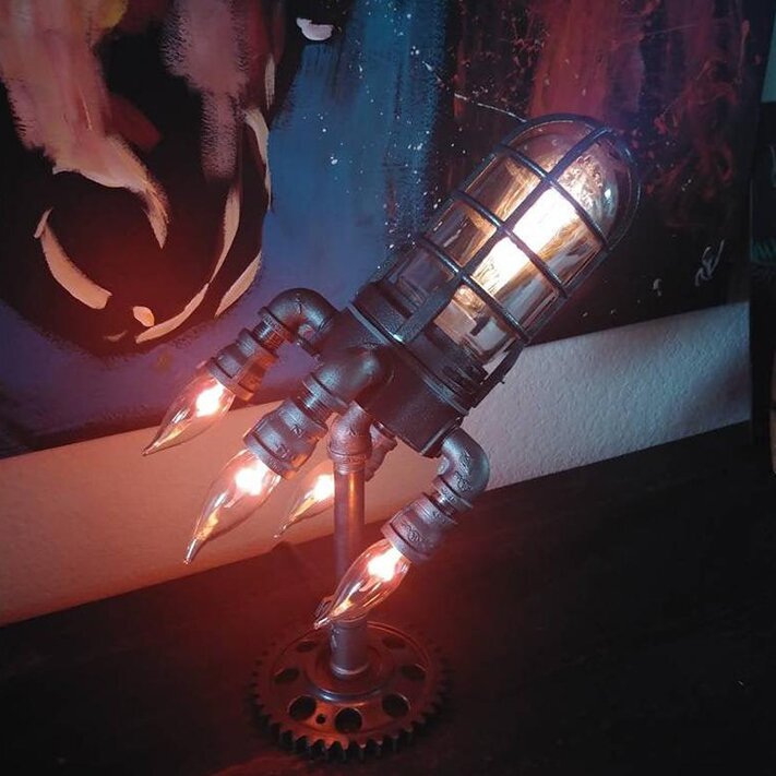 FlammenRakete™ Stilvolle Ambientale Nachttischlampe