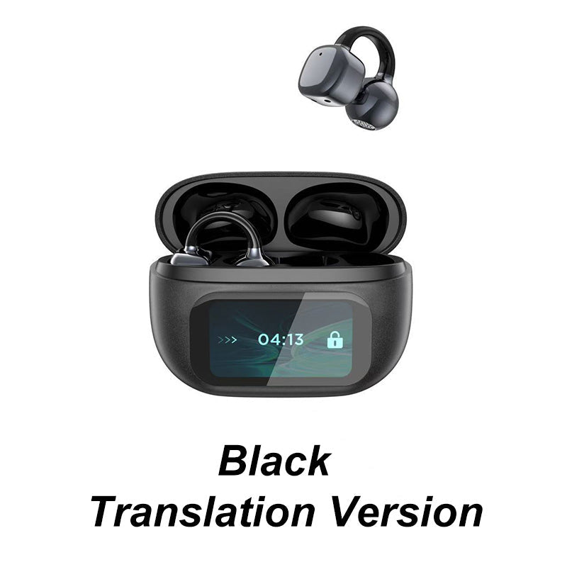 Übersetzungs Ohrhörer | Open-Ear Design mit Echtzeit-Übersetzung &amp; 4–8 Std. Akkulaufzeit für Reisen und Alltag